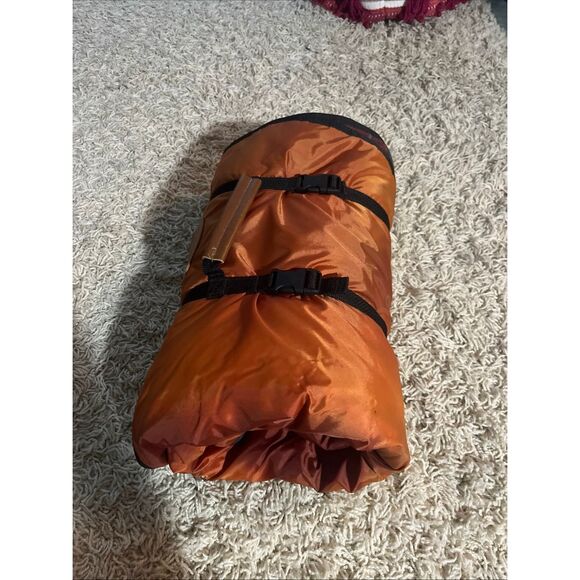 Pendleton Roll Up 100% Wool Nylon Backed Camp Picnic Blanket Red & Yellow Plaid - Picture 14 of 14